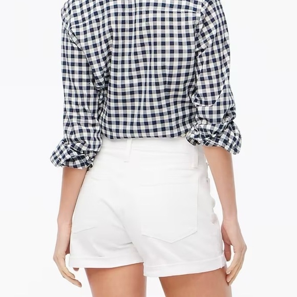 🏷️ 4/$25 J. Crew Classic Denim Shorts in White, Size 29 - Picture 3 of 9